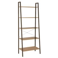 Hylly Home4You Sancia 64x34x164cm, tammi/ruskea