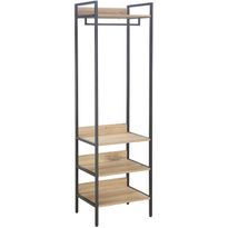 Eteishylly Home4You HANNES 52x40xK180 cm, rustiikkinen melamiini, ruskea