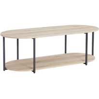 Sohvapöytä Home4You HANNES 120x52xK40 cm, rustiikkinen melamiini, ruskea