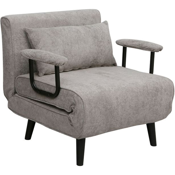 Armchair bed  HANNES 76,5x84xH81cm, grey