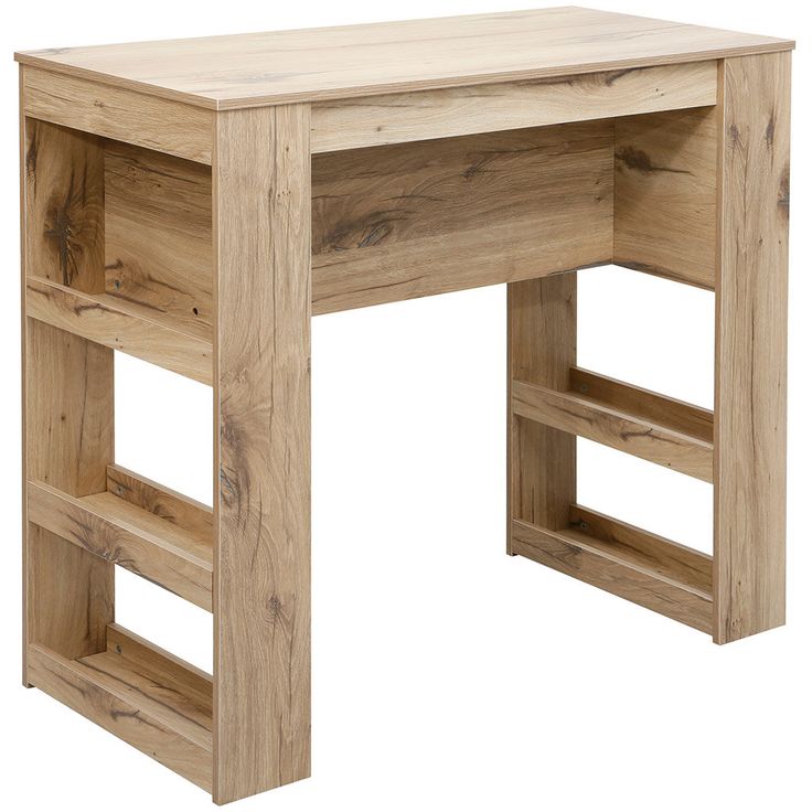 Bar table HANNES 110x50xH100cm, rustic melamine