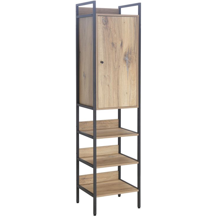 Wine rack HANNES 44x40xH180cm, rustic melamine
