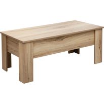 Sohvapöytä Home4You HANNES 100x50xK42 cm, rustiikkinen melamiini, ruskea