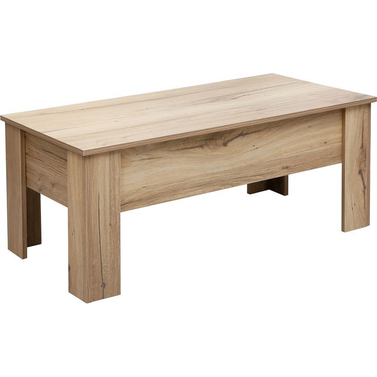 Coffee table HANNES 100x50xH42cm, rustic melamine