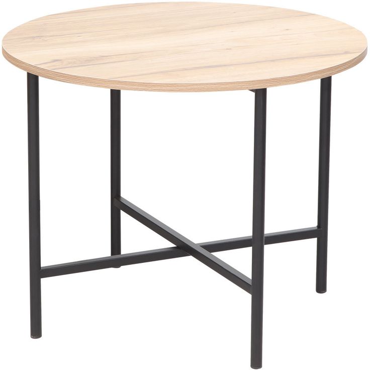 Coffee table HANNES 50x50xH40cm, rustic melamine