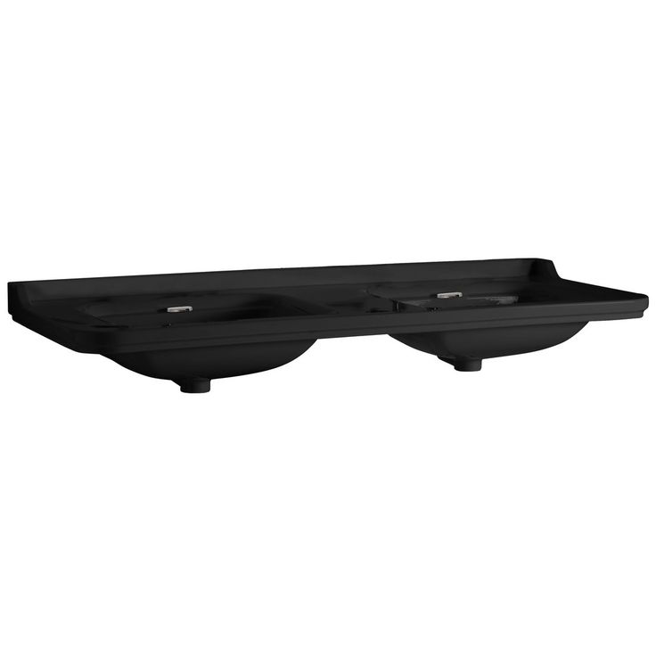Pesuallas Kerasan Waldorf 150x55 cm, kaksoisallas, mattamusta