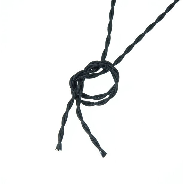 Valaisinjohto AGELUX 420-2X075T, punottu tekstiili, 2x0.75mm, eri värejä ja pituuksia