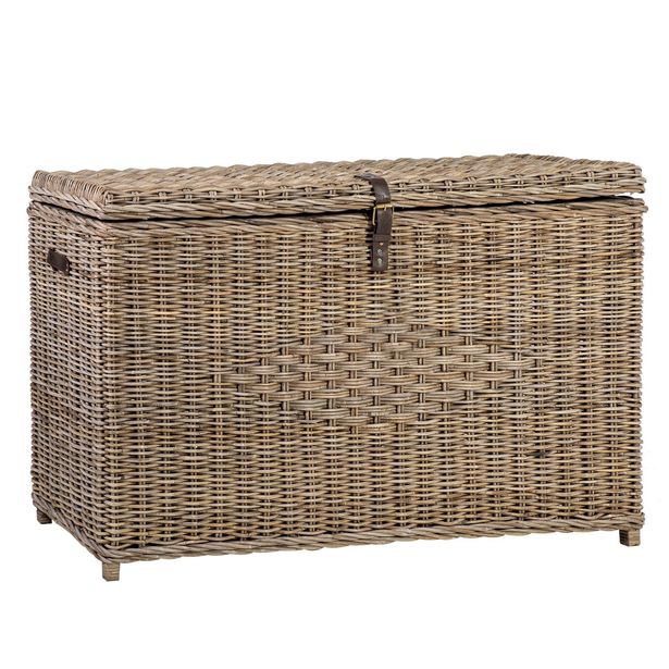 Arkkupöytä Home4You Anker 136x46x74cm, luonnonrottinki 