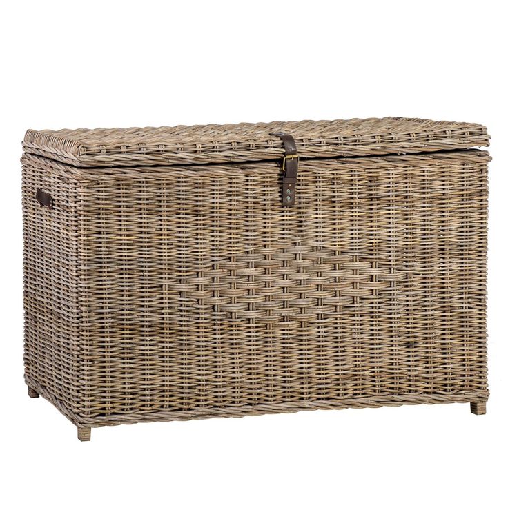 Arkkupöytä Home4You Anker 136x46x74cm, luonnonrottinki 
