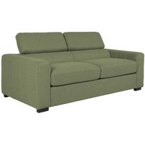 Vuodesohva Home4You KINGSTON 3-istuttava 198x96xK76/94 cm, vaaleanvihreä, harmaa
