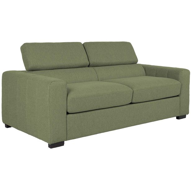 Sofa bed KINGSTON 3-seater 198x96xH76/94cm, light green