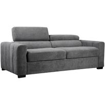 Vuodesohva Home4You KINGSTON 3-istuttava 198x96xK76/94 cm, tummanharmaa