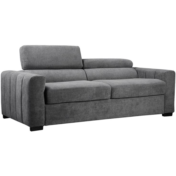 Sofa bed KINGSTON 3-seater 198x96xH76/94cm, dark grey