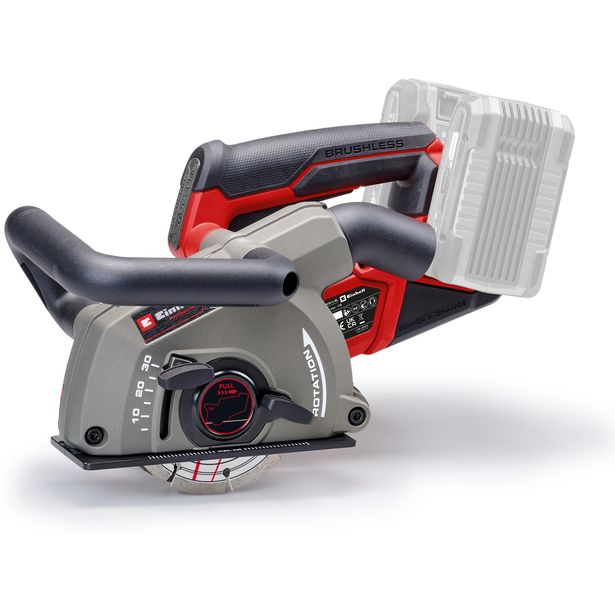 Uraleikkuri Einhell Professional TP-MA 36/30 Li BL Solo, Ø125mm, 2x18V, ilman akkuja