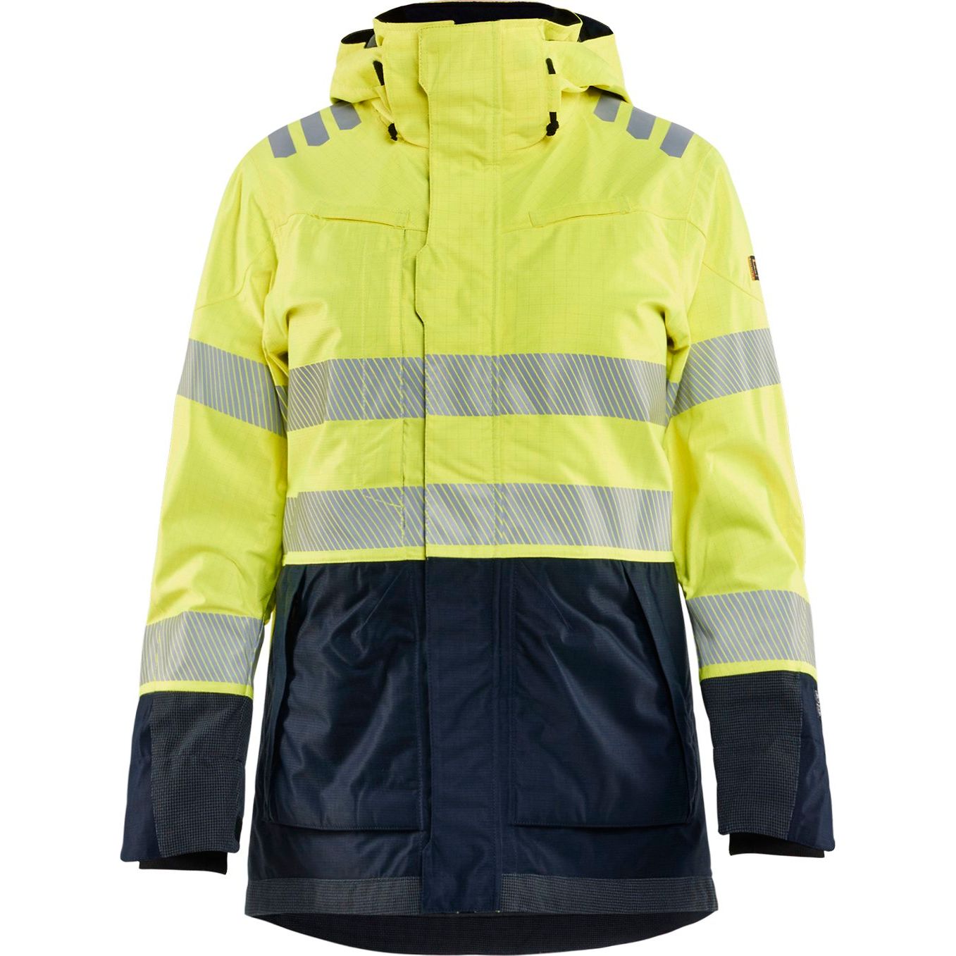 Naisten kuoritakki Blåkläder 4449 Multinorm, huomiokeltainen/mariininsininen, L