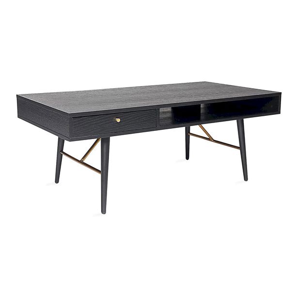 Sohvapöytä Home4You Luxemburg 115x60x45cm, musta 