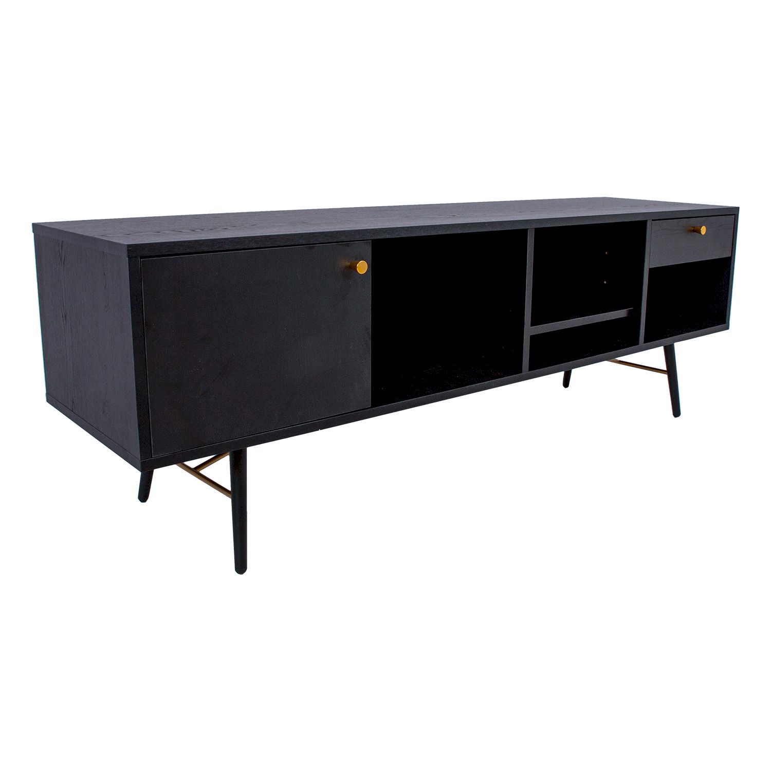 TV-taso Home4You Luxemburg 150x40x50cm, musta