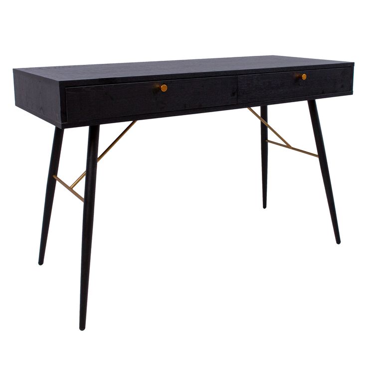 Työpöytä Home4you LUXEMBURG 120x75 cm musta