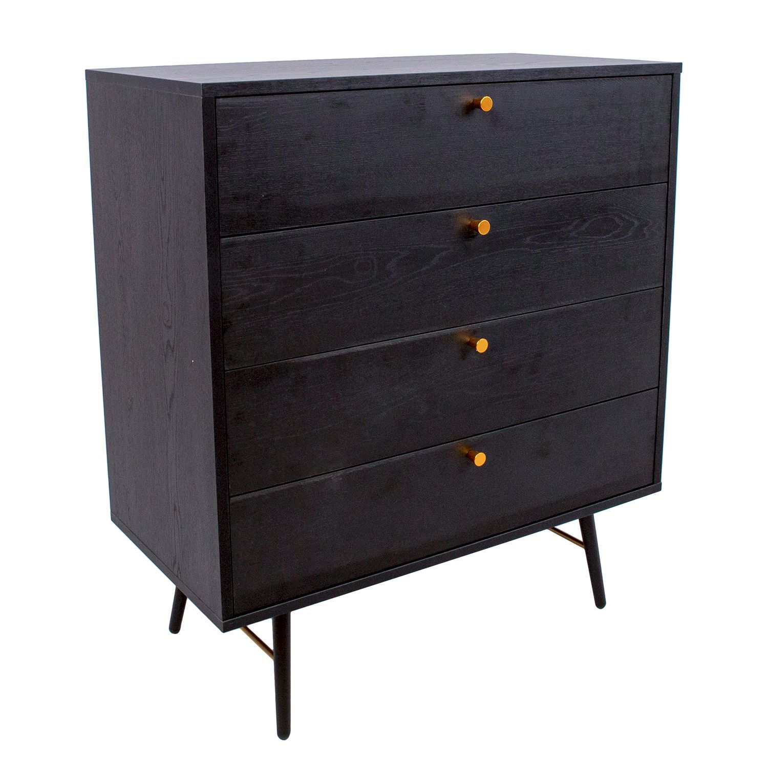 Lipasto Home4You Luxemburg 80x40x90cm, musta