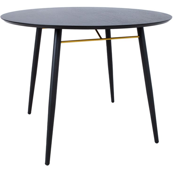 Dining table LUXEMBOURG D100xH75cm, black