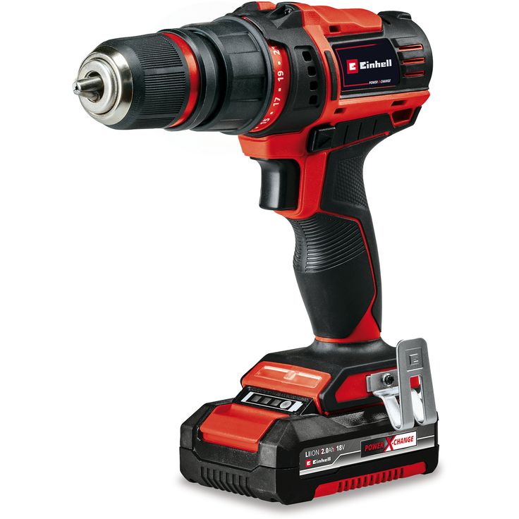 Akkuporakone Einhell PXC TE-CD 18/45 3X-Li +22, 18V, 2x2.0Ah akuilla