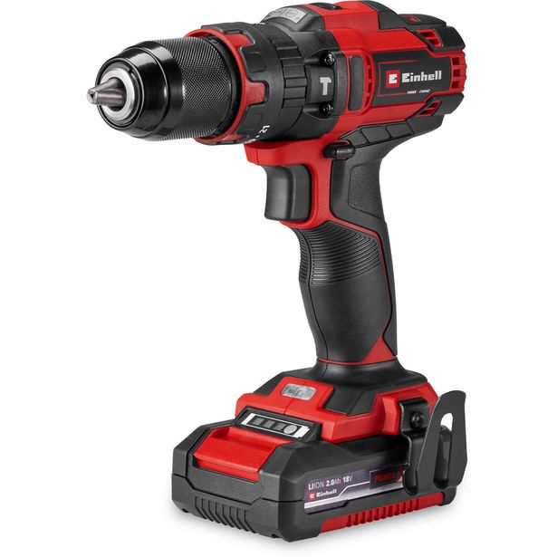 Akkuporakone Einhell PXC TE-CD 18/40 Li-i +64, 18V, 2.0Ah akulla + tarvikesarja