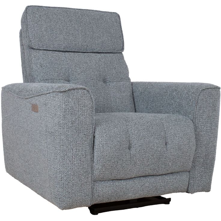 Recliner armchair BOSCO with electric mechanism, bluish grey