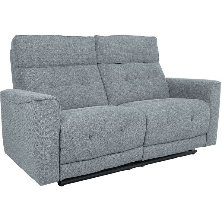 Recliner sofa BOSCO 2-seater with electric mechanism, bluish grey