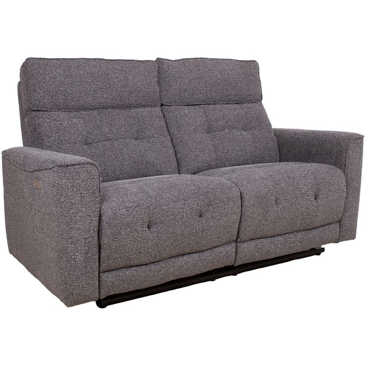 Recliner sofa BOSCO 2-seater with electric mechanism, grey