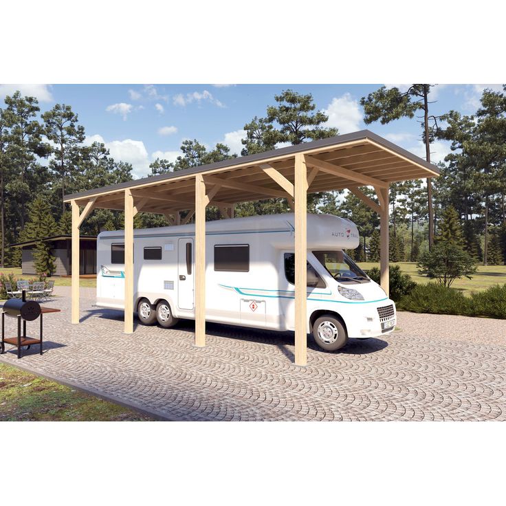 Asuntovaunukatos Holzbrüder Ralf 32m2