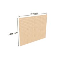 Autokatoksen 52 m² sivuseinä Holzbrüder Ralf, 2075x2540 mm, puuvalmis (1kpl)