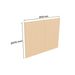 Autokatoksen 52 m² sivuseinä Holzbrüder Ralf, 2075x2540 mm, puuvalmis (1kpl)