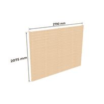 Autokatoksen 52 m² takaseinä Holzbrüder Ralf, 2075x2790 mm, kyllästetty luonnollinen puu