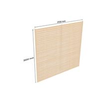 Matkailuautokatoksen 28 m² takaseinä Holzbrüder Ralf, 3500x3720 mm, kyllästetty luonnollinen puu