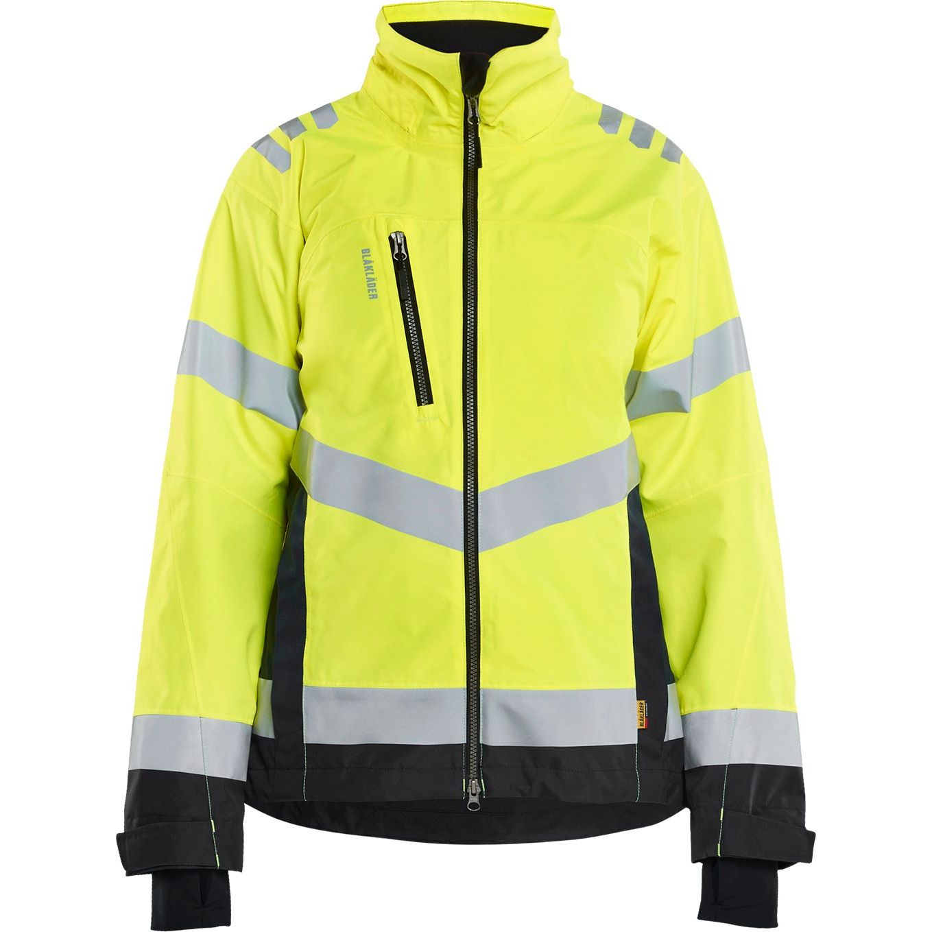Naisten kuoritakki Blåkläder 4761 Highvis, huomiokeltainen/musta, S