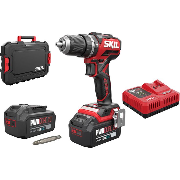 Akkuiskuporakone Skil 3075 HB XP Pro, 20V, 2x4.0Ah akuilla + salkku
