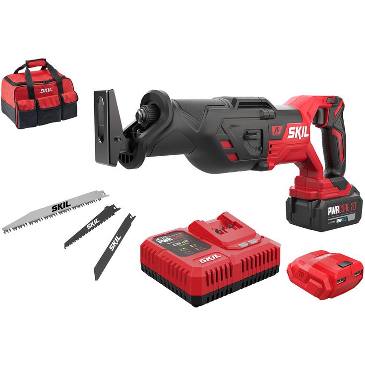 Akkupuukkosaha Skil 3480 DB XP Pro, 20V, 4.0Ah akulla + laukku