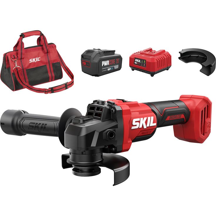 Akkukulmahiomakone Skil 3922 DA, 20V, 4.0Ah akulla + laukku