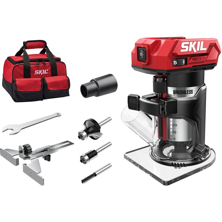 Akkuyläjyrsin Skil 3170 FA XP Pro, 20V, ilman akkua + laukku