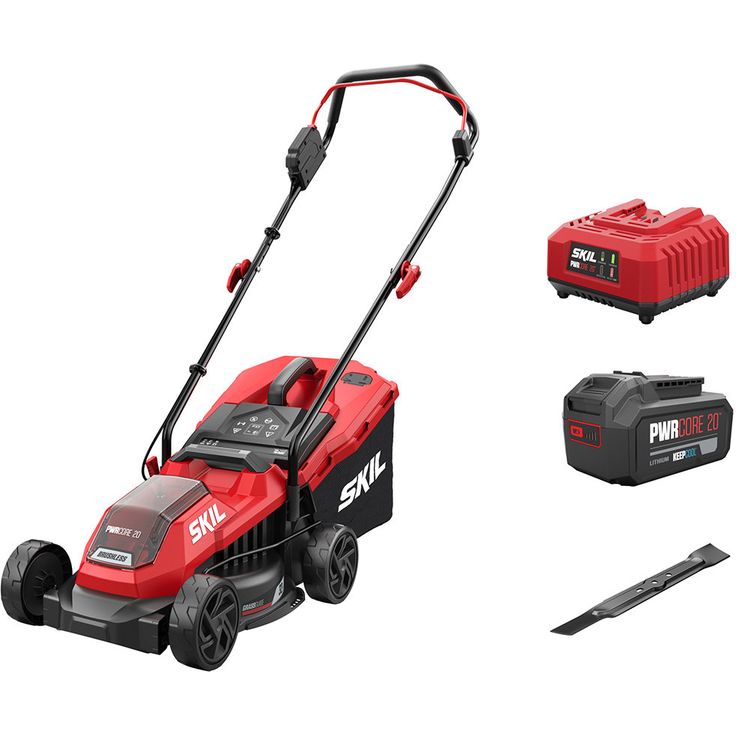Akkuruohonleikkuri Skil 0125 AA, 32cm, 30L, 20V, 4.0Ah akulla