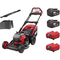Akkuruohonleikkuri Skil 0151 BA XP Pro, 46cm, 2x20V, 2x4.0Ah akuilla