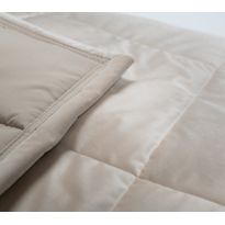 Päiväpeitto Lennol Manuel 250x260cm, 30x30cm ruutu, vanilja, Verkkokaupan poistotuote