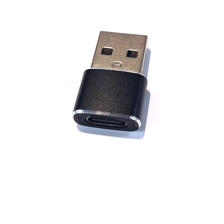 USB-sovitin Woodline USB-C (naaras) - USB-A (uros), tiedonsiirto 480 Mbps