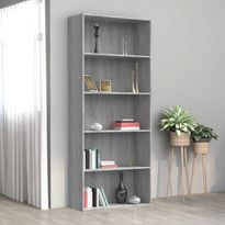 Kirjahylly 80x30x189cm, 5-tasoinen, eri värejä