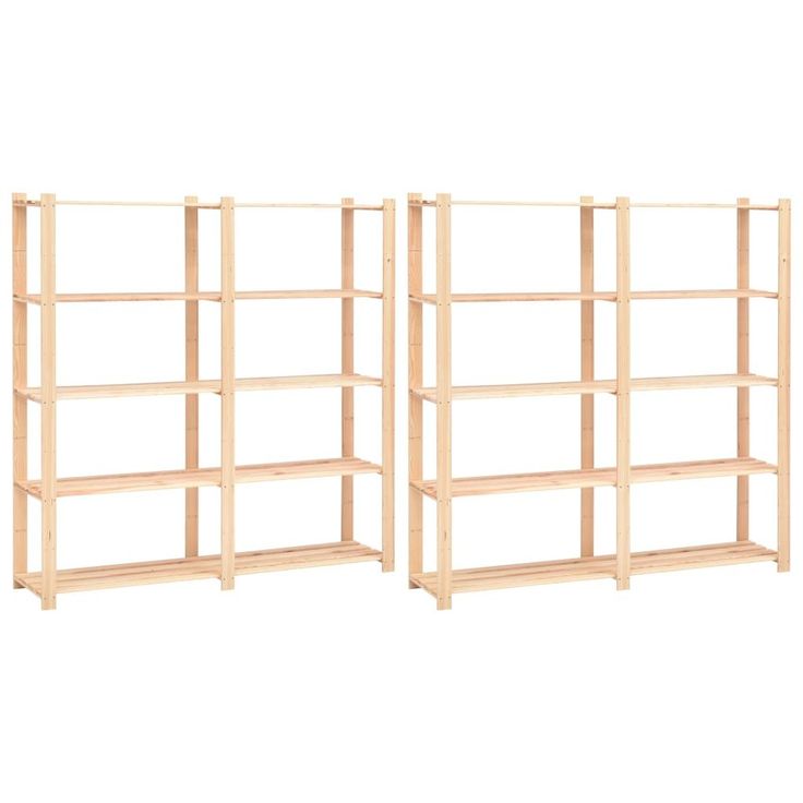 5 kerroksiset varastohyllyt 2kpl 170x38x170cm 500kg