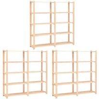 5-kerroksiset varastohyllyt 3kpl 170x38x170cm 500kg