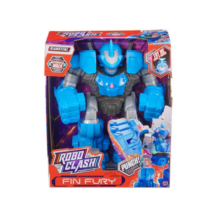 Lelurobotti Teamsterz Robo Clash Fin Fury Shark, 30cm