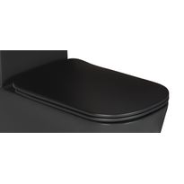 WC-istuimen kansi Kerasan Tribeca soft close matta musta