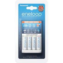 Ladattavat paristot Panasonic, 4x1900mAh AA + BQ-CC55 laturi