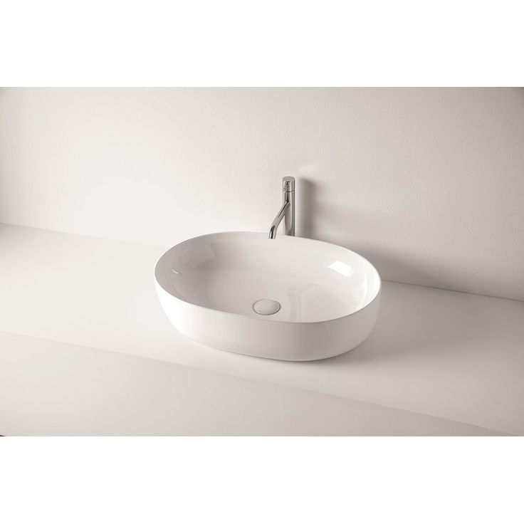 Malja-allas Kerasan Nolita Tech 5343, 600x400mm, valkoinen